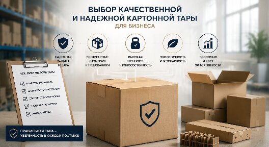 Выбор качественной и надежной картонной тары для бизнеса